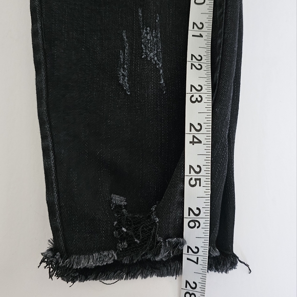 Kancan Black Hazy Mid Rise Ankle Skinny Jeans Size 7/27 - Picture 12 of 12